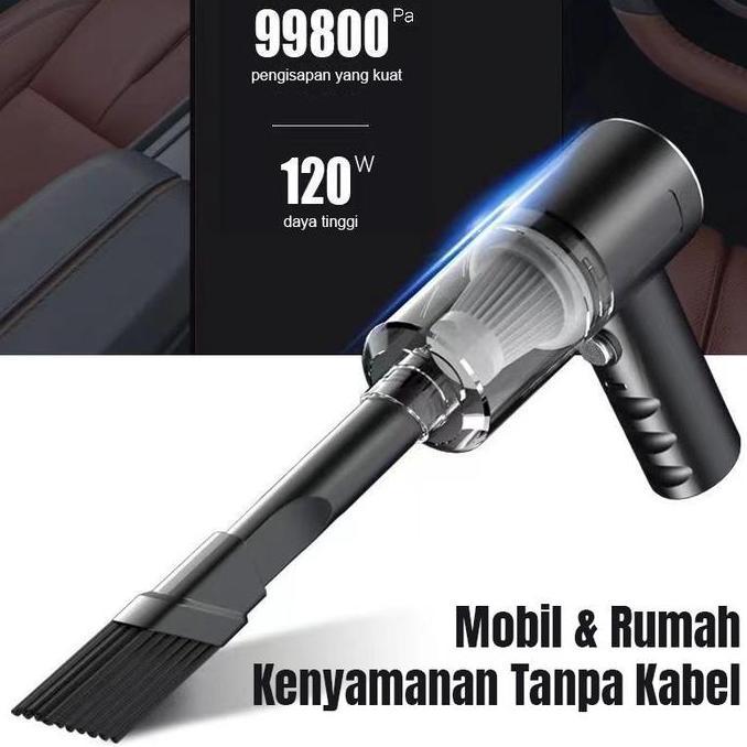 WASEUKA YC-118 Penyedot Debu Rumah 3-IN-1 Penghisap Debu Mobil Wireless Kasur Penyedot Debu Vakum Pe