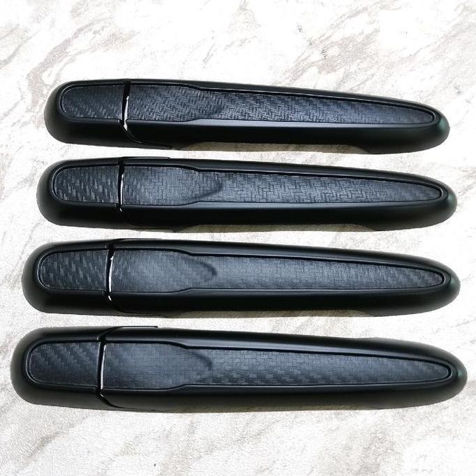 DISKON COVER HANDLE PINTU MOBIL DAIHATSU SIGRA HITAM LIS CARBON