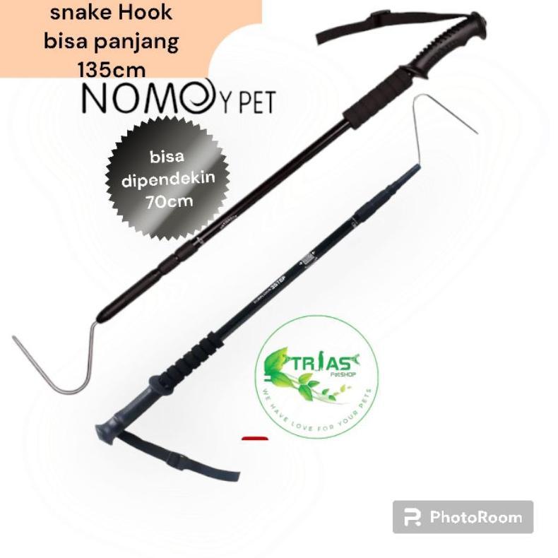 Snake Hook ular merk Nomoy pet/pengait ular/snake tong ular/stick pengait ular/hook ular/huk pengait