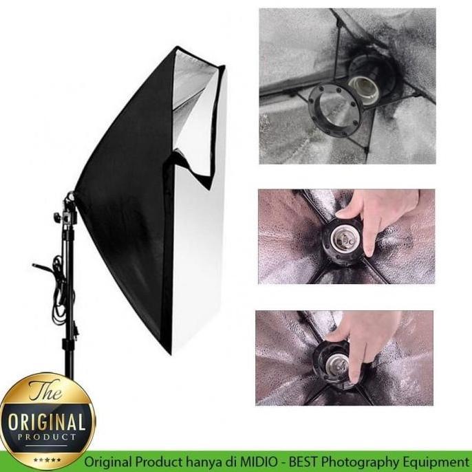 Softbox Lighting Midio A1 Softbox Single Socket + Tripod Stand