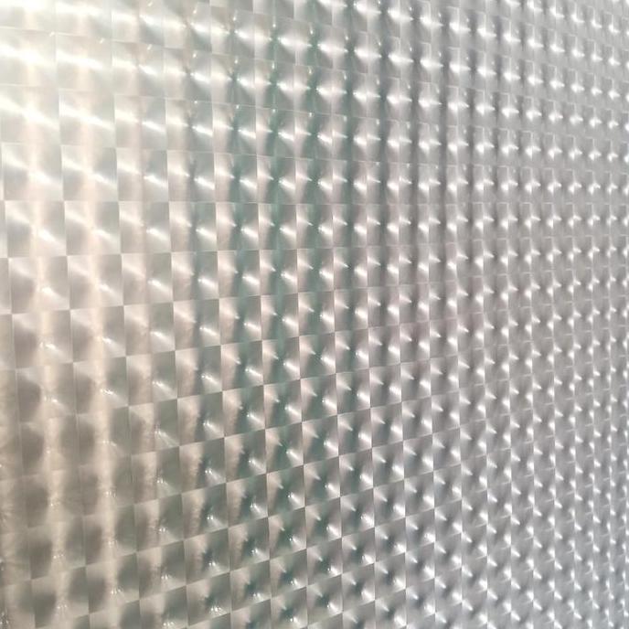 fiber pagar plastik penutup pagar putih motif 3 D harga permeter