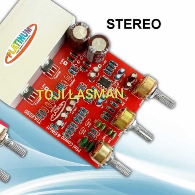 kit pcb speker speaker aktif tda 2030 tda2030 stereo platinum