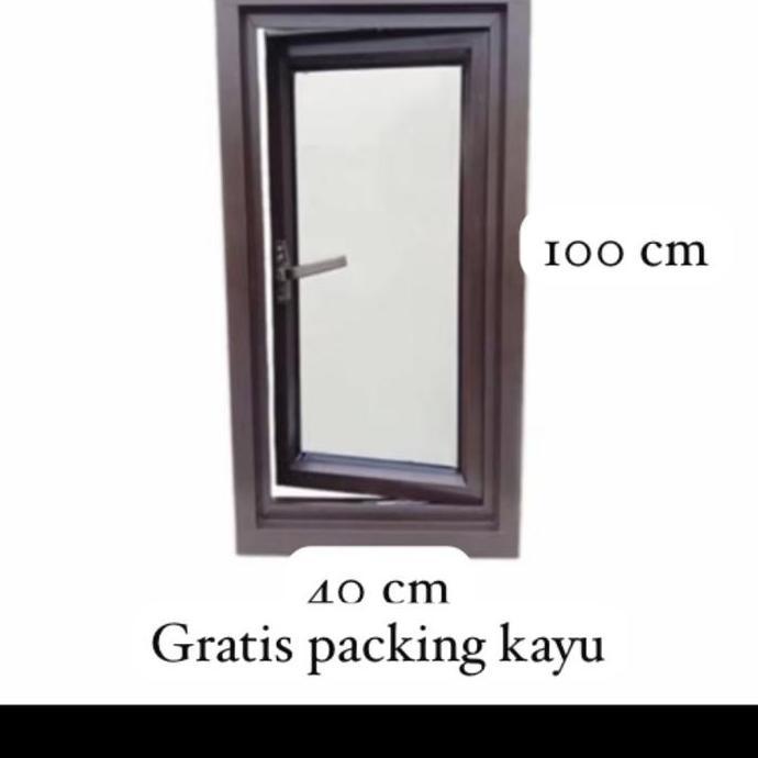 Jendela aluminium ukuran 40 x 100