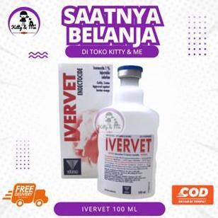 IVERVET 100 ML - Obat Gudik Ecto Endo Parasit Seperti Intermectin Nova Mectin