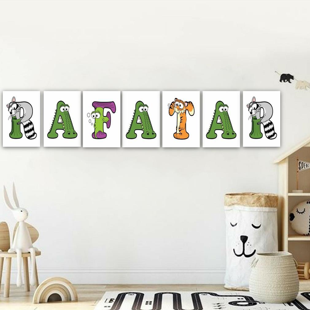 EXCLUSIVE HIASAN DINDING DEKORASI KAMAR HURUF ALPHABET ANAK WALL DECOR