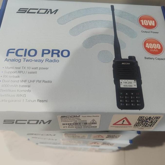 Ht Scom Fc10 Pro Ht Full Power 10 Watt Dual Band