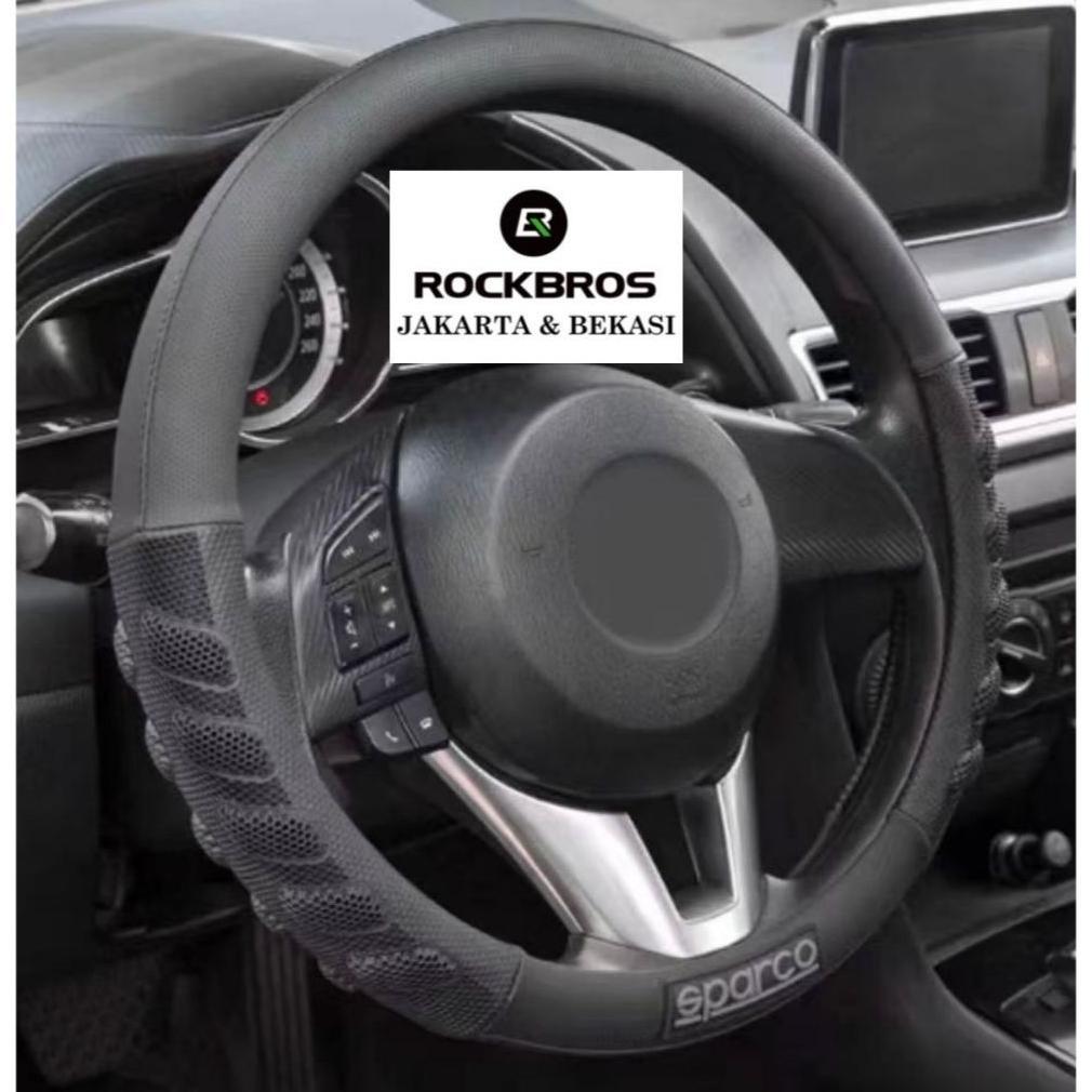 Sarung Stir Mobil Cover Steer Car Sparco SPS101 Original Premium Italy Universal Setir Asli Kulit