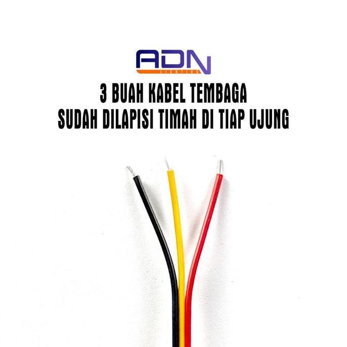 Promo Adn Kabel Buntung Konektor Jst 3 Pin Male Female Soket Led Strip Socket 3P Connector Lampu Led