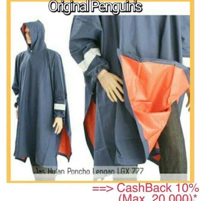 Bergaransi penguin lgx 777 lengan Jas hujan Penguin original