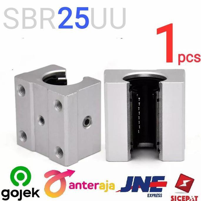 Sbr25Uu Sbr25 Sbr 25 Uu Linear Guide Bearing Block Sliding Cnc Rail Terbaru 