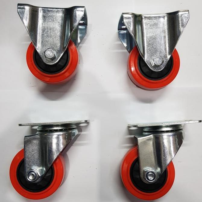 safiraolshop_ - roda troli pu rhj tw caster germany 3 inch hidup/mati