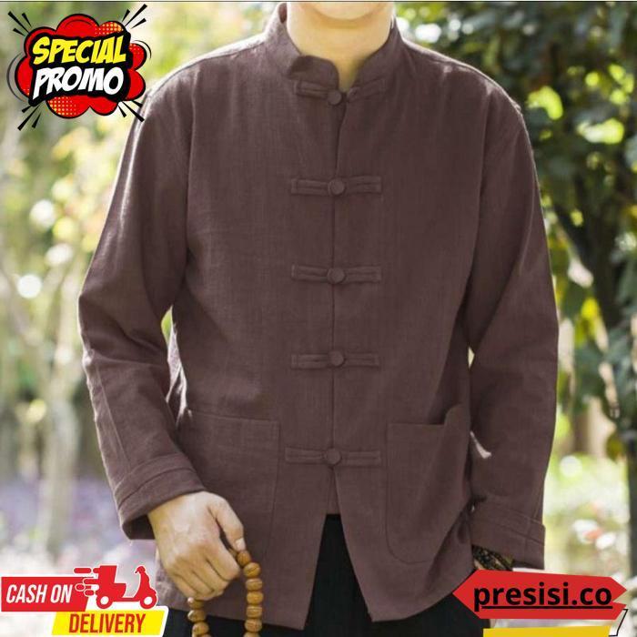 Kkm Koko Cheongsam Baju Pria Lengan Panjang Update Modern Terbaru