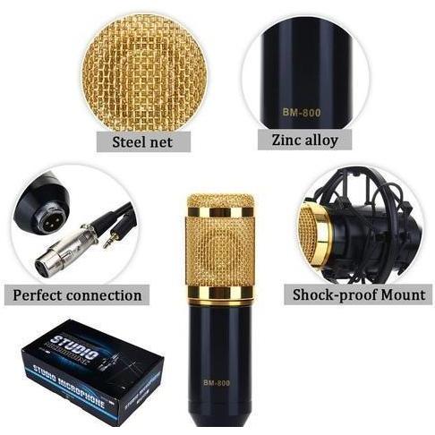 TAFFWARE BM 800 CONDENSER MICROPHONE - BM800 STUDIO MIC