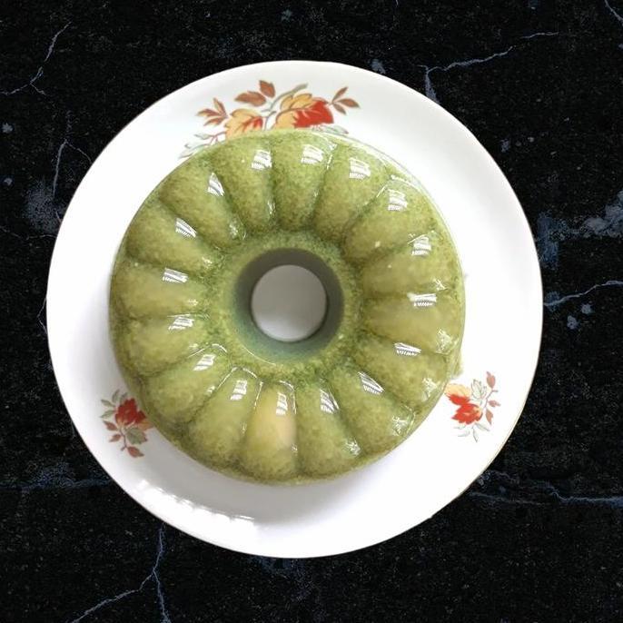 Puding Lumut | Pandan Suji Kelapa Muda | Diameter 19 cm