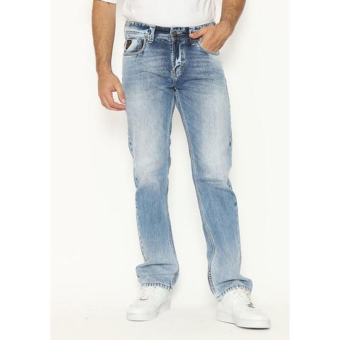 Celana Jeans Lois Straight cut Jeans Original Pria Panjang CFS105E