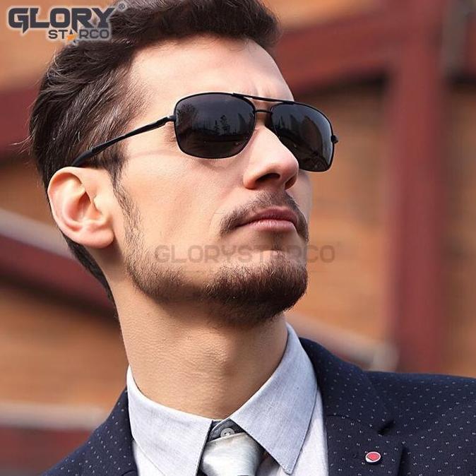 PRODUK FAVORIT - Kacamata Night Vision Siang Malam Anti Silau Berkendara 0925 Lensa Polarized Pria E