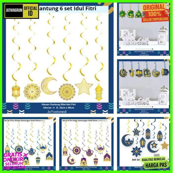 Promo Hiasan Gantung Idul Fitri 6Pcs | Dekorasi Idul Fitri | Lentera Idul Fitri | Ramadham Mubarok |