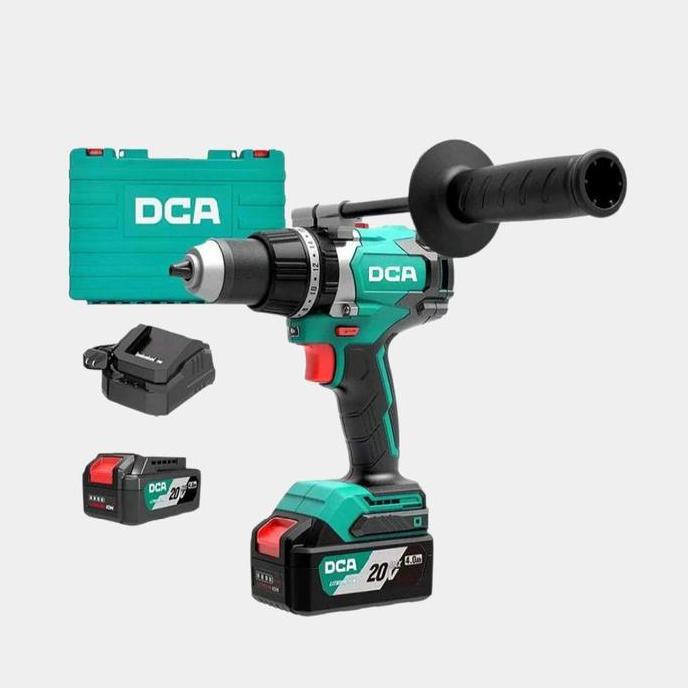Dca Adjz03-13 Em Hammer Drill Cordless Brushless 20V Bor Baterai Adzj03 13