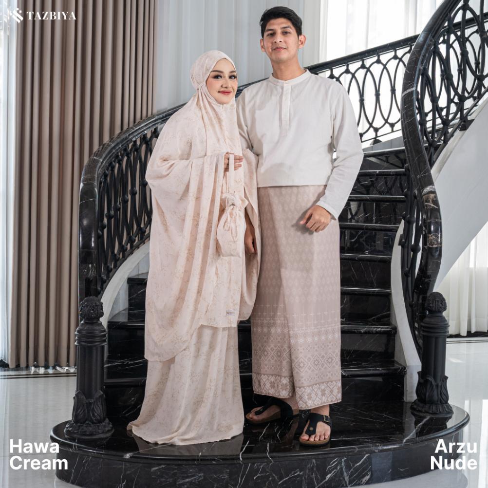 bestpromo tazbiya - gift set couple mukena & sarung (raya hampers gift box raya couple isi mukena da