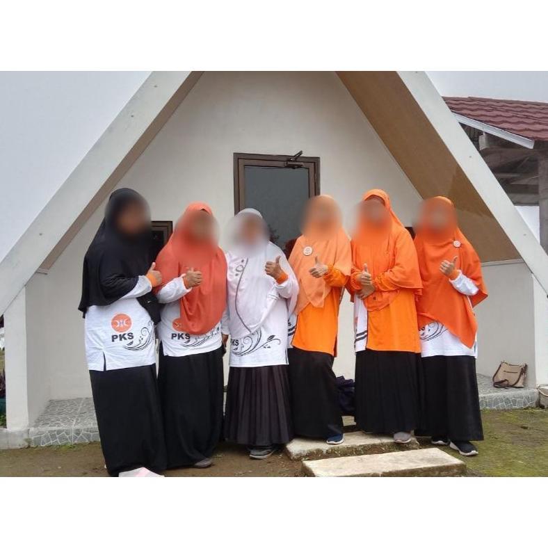 Kaos Pks Akhwat Tunik Orange Katun Combed 30S Termurah