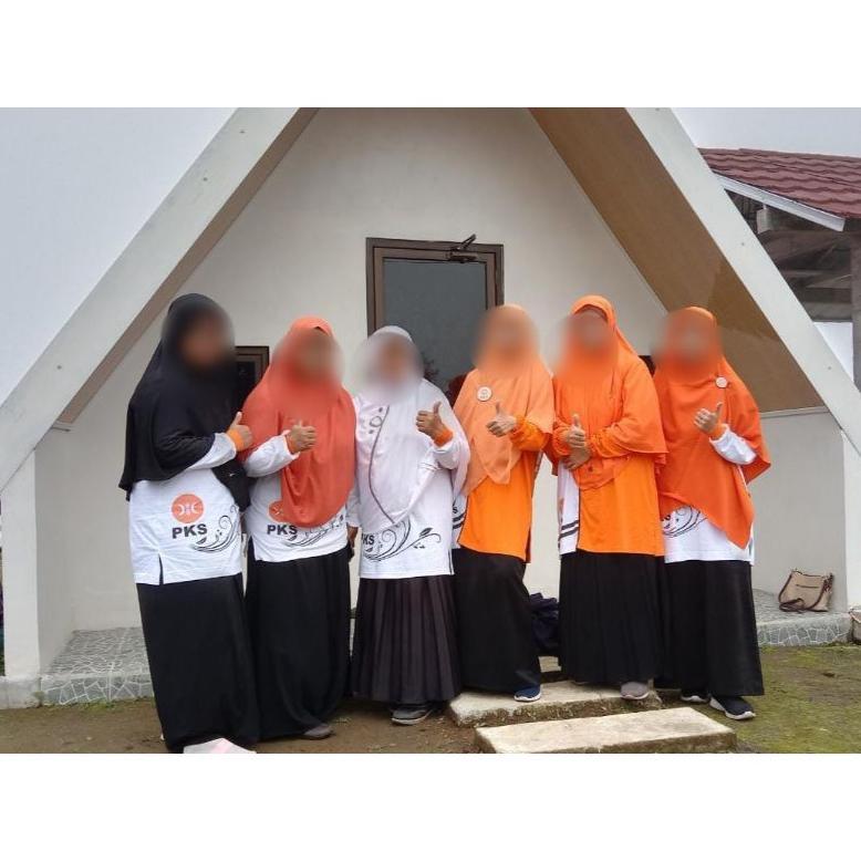 Kaos Pks Akhwat Tunik Orange Katun Combed 30S Diskon