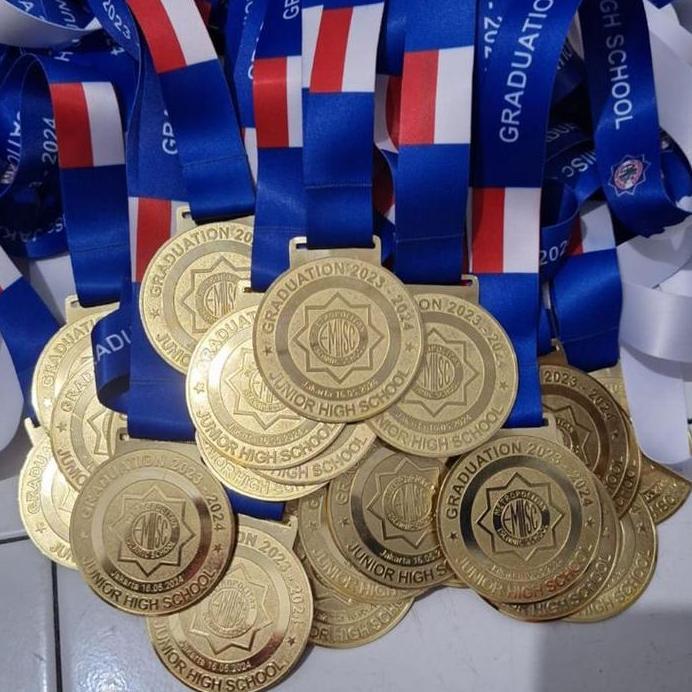 medali Kuningan grosir 1mm lanyard print