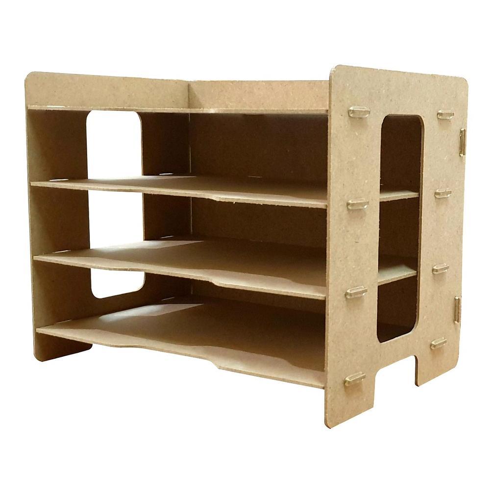 Rak Dokumen 3 Susun A4 Tempat Kertas Letter File Organizer