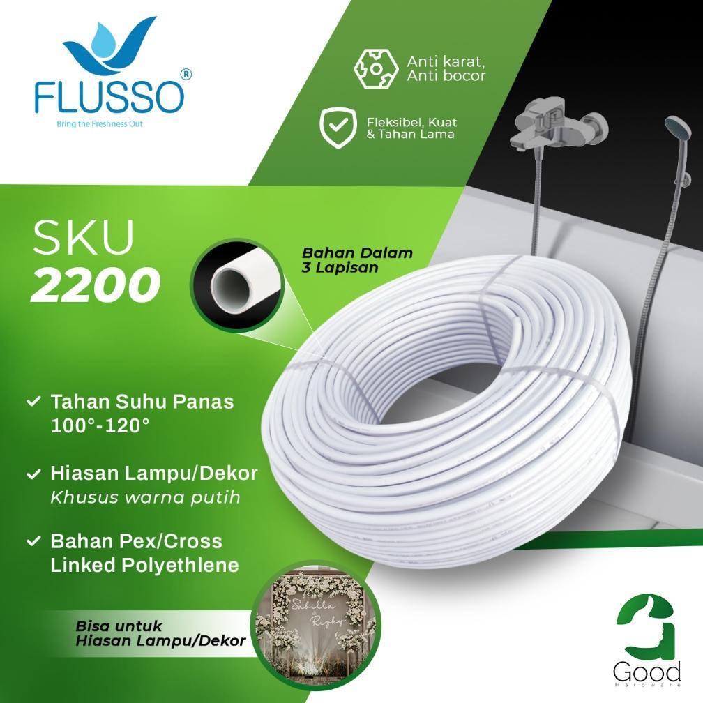 BESTPROMO FLUSSO Selang Air Panas 1/2 inch | 1 Roll 100 Meter Selang Water Heater | Selang Pipa Air 