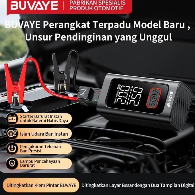 Grosir Buvaye N1 Power Bank Mobil Smart Jump Starter Starter Aki Mobil & Motor 12V Cerdas Klem Pinta