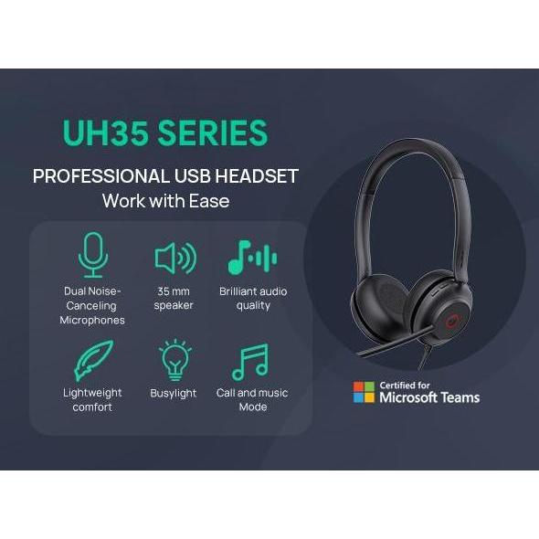 Sale Yealink Uh35 Dual - Wired Headset Usb-C/A