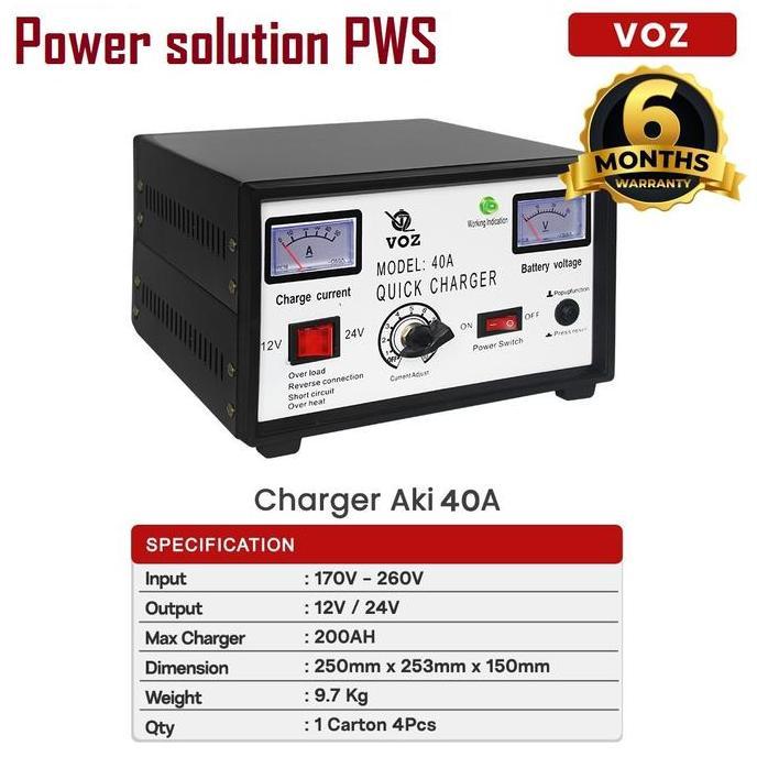 Sale Charger Aki 40Ampere 12V Dan 24V