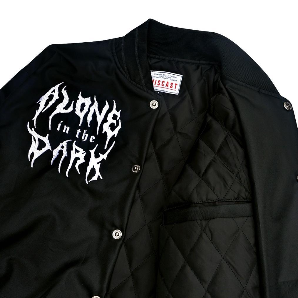 NEW Miscast Varsity Jaket Vintage Medusa Hitam