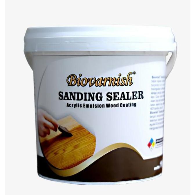 Sanding Sealer Penghalus Kayu Biovarnish Waterbased 1kg Murah Kualitas Bagus