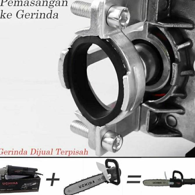 UCHIHA Gergaji mini gerinda tangan / Adaptor chainsaw konverter adapter gerinda / Chainsaw adapter m