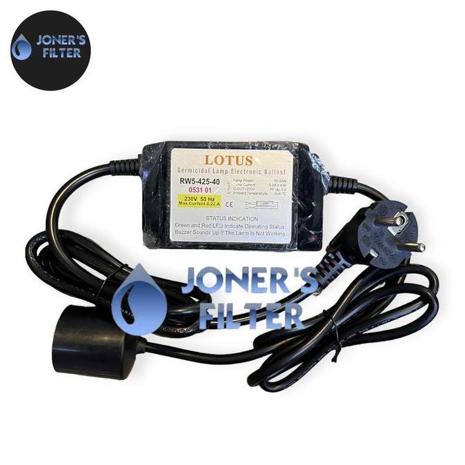 Ballast Adaptor Lampu UV Lotus Kaki 4 10- 40 tt