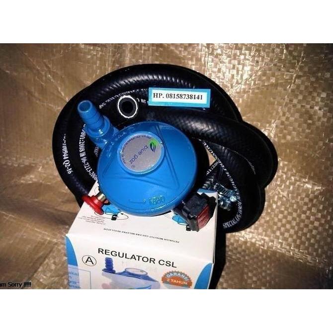 Regulator CSL Bluegas Selang BLUEGAZ Anti Meledak Super Aman