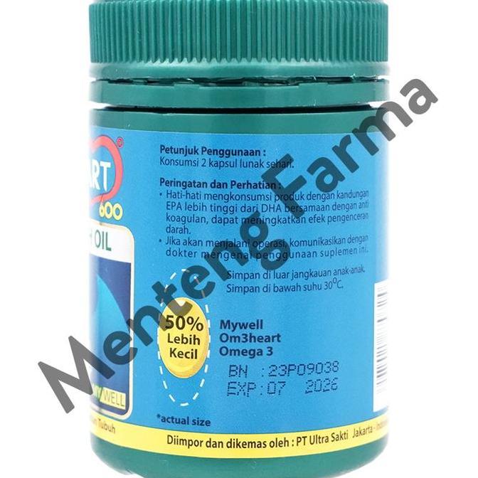 Omeheart Omega 3 Isi 60 Kapsul - Suplemen Kesehatan Best Seller/Best Quality[Original]