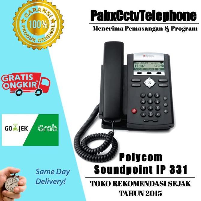Promo Ip Telp Polycom Soundpoint Ip 331 Sip Phone