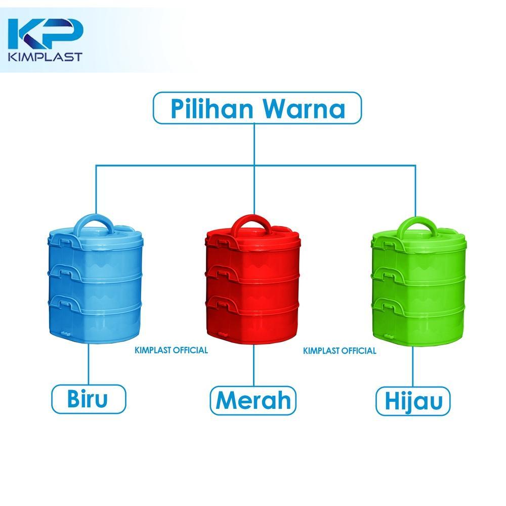BIG PROMO KIMPLAST RANTANG VALENCIA Susun 3/ Rantang susun 3 plastik / Rantang susun 3 / rantang sus