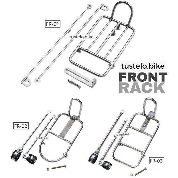 Rak Sepeda Vintage Premium Front Rack Mini Pannier Commuter MTB