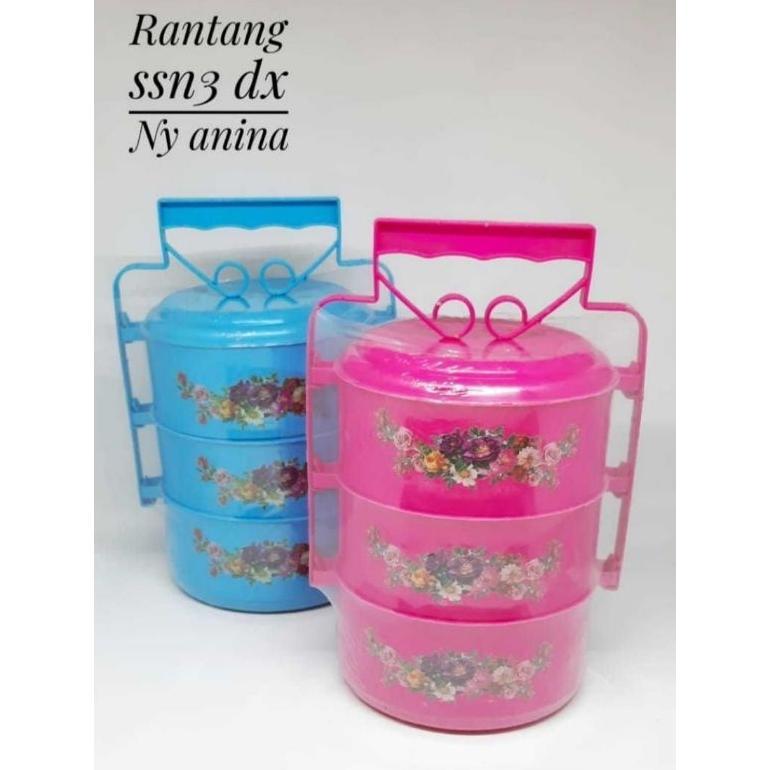 Discount rantang 3 susun  / rantang plastik / rantang susun / rantang makanan