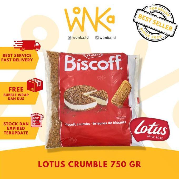 Lotus Bisoff Cookie Crumble - Dessert Topping Cheese Cake Biscuit