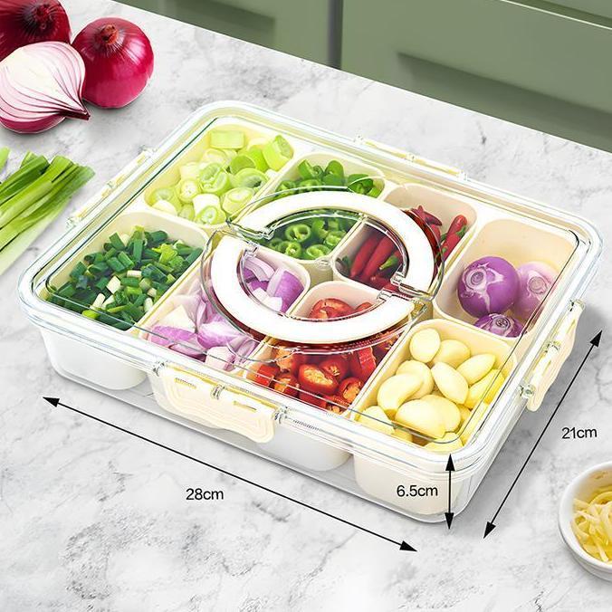sale Kontainer Kulkas Tempat Penyimpanan Makanan Dengan Saringan dan Tutup Transparan Penutup penyeg