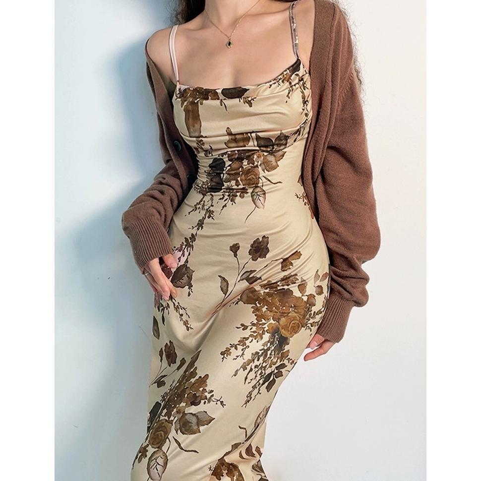 BIG SALE EMITA BLOOM BOHEMIAN STYLE DRESS FLORAL VINTAGE BAJU PANTAI WANITA KEKINIAN BEACH FLOWERS D