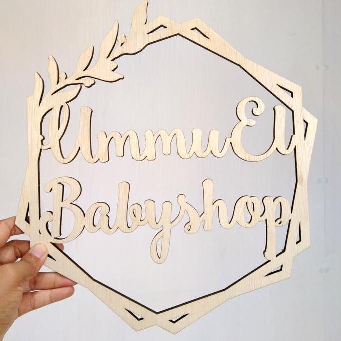 Backdrop Nama Inisial Dekorasi Lamaran Tunangan Pernikahan Pesta Perkawinan