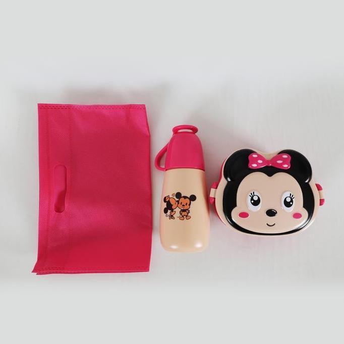 Murah Set Kotak Makan Dan Minum Anak Mickey Mouse