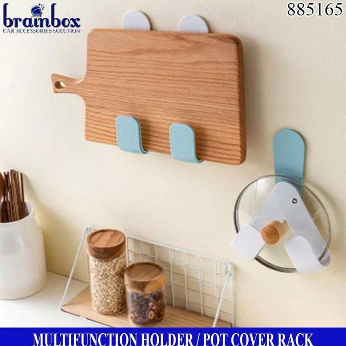 Promo Rak Tempat Tutup Panci Talenan Tempel Dinding Gantungan Serbaguna
