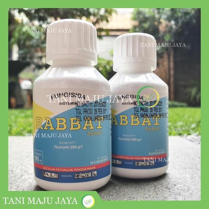 Fungisida Rabbat 250SC 100 ml Obat Rabat Anti Jamur Daun Tanaman Nilam Budok Pucuk Kering Kaki Gajah