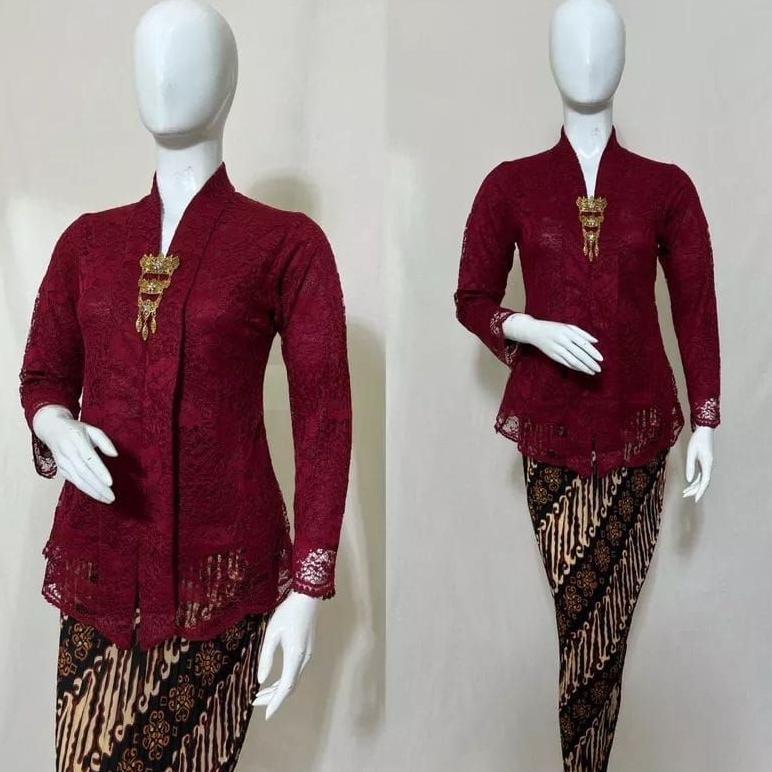 PROMO TERBARU Kebaya Brokat Kartini - Kebaya Modern - Set Kebaya Wisuda Modern - Kebaya Remaja - Keb