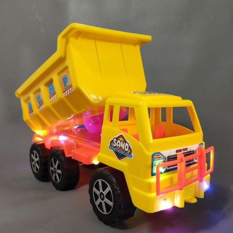 cuci gudang ( bisa cod ) promo mainan anak mobil mobilan truk dump truck bak pasir konstruksi plasti